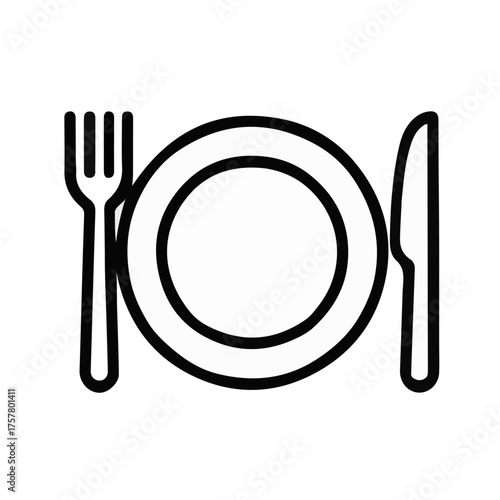 Ilustración del icono vectorial de menu
