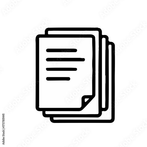 Ilustración del icono vectorial de archivos
