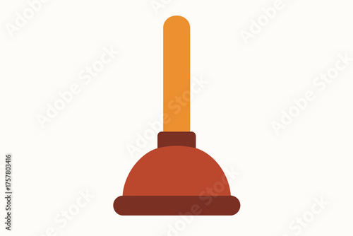 plunger isolated on white