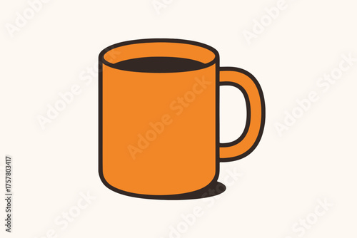 mug with orange juice