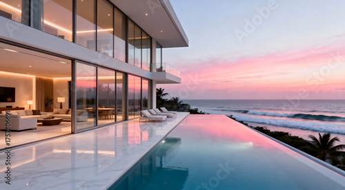 Modern Luxury Oceanfront Living with Sunset Views