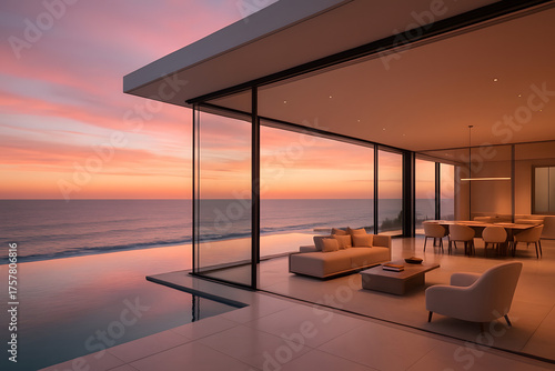 Modern Luxury Oceanfront Living with Sunset Views