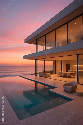 Modern Luxury Oceanfront Living with Sunset Views