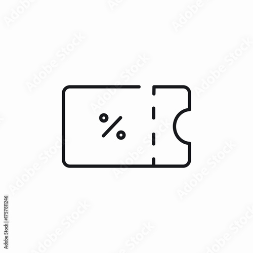 discount coupon icon sign vector