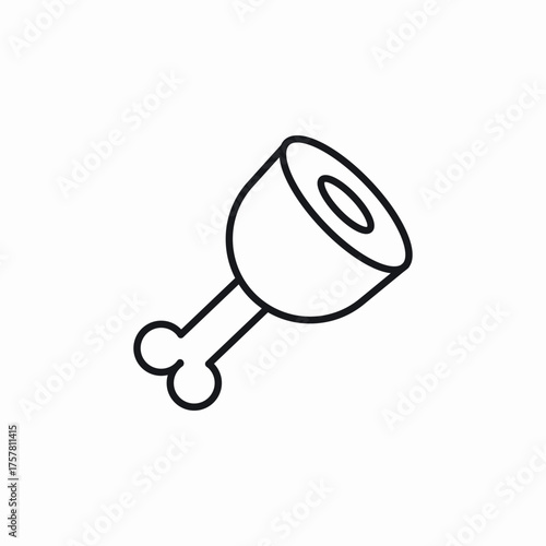 meat food icon sign vector