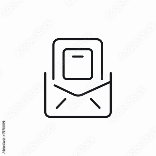 open mail read icon sign vector