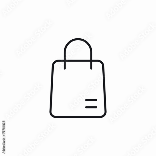 shopping bag icon sign vector