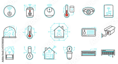 smart home automation controlling devices and sensors remotely for security convenience and energy efficiency representing modern living and technology