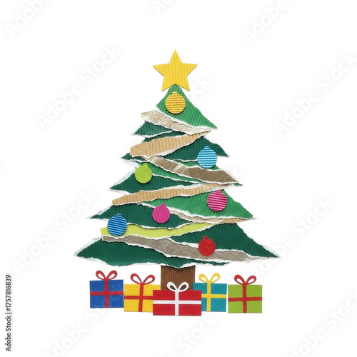 クリスマスツリーとプレゼント