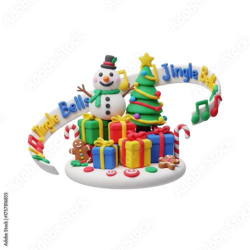 雪だるまとプレゼント