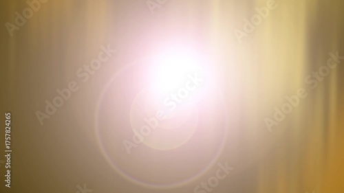 Lens flare on golden abstract background perfect for luxury branding, festive designs, conceptual art, advertising, digital art, and greeting cards.