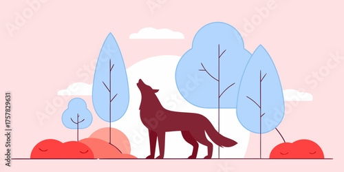 red fox with a bone animal, cat, horse, wild, drawing, animals, farm, christmas, happy, art, dog, cartoon, illustration, silhouette, deer, cute, winter, donkey, love, rabbit, mammal, vector