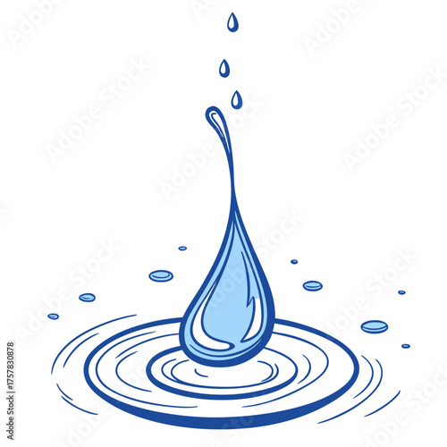 water drop splash waterdrop, raindrop, circle, macro, rain, blue, water, drop, splash, liquid, abstract, nature, splashing, reflection, surface, wet, purity, motion, clean, clear, 