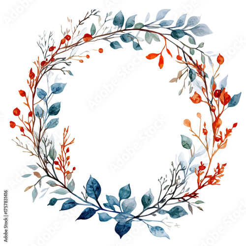 watercolor of Circlet, vector, isolated on a white background.