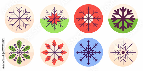 set of easter eggs with flowers pattern, snowflake, decoration, art, flowers, xmas, summer, ornament, icon, snowflakes, design, illustration, flower, snow, seamless, wallpaper, holiday, season, vector