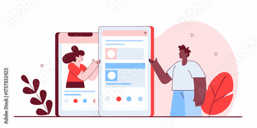 business woman with laptop and phone vector, illustration, doctor, character, occupation, businessman, people, cartoon, office, person, work, 