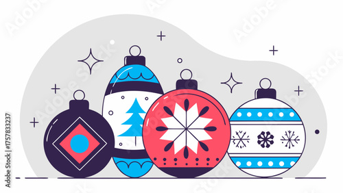 christmas greeting card with christmas tree christmas, illustration, xmas, design, year, new year, landscape, season, card, new, house, holiday, winter, vector, icon, snow, decoration, tree, snowflake