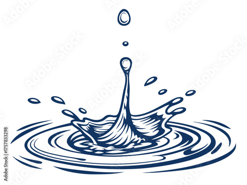 water splash isolated on white water, blue, splashing, droplet, circle, bubble, motion, waterdrop, water drop, clean, raindrop, rain, ripple, drop, splash, wave, macro, falling, wet, close-up, white