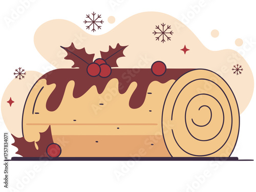 illustration of a cake with a chocolate cafe, snail, brown, animal, chocolate, cake, vector, dessert, birthday, icon, label, love, cream, christmas, cartoon, illustration, food, sweet, design, symbol,