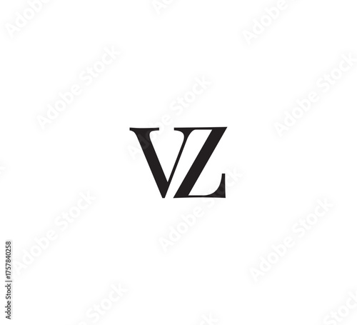 Free Download Elegant Monogram Logo, Classic Serif Initial Letters Design, Vintage Luxury Typography Emblem vz - GFXLoad