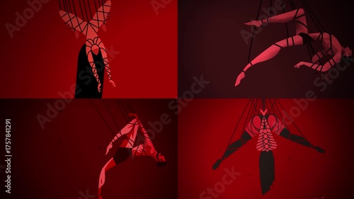 tied up hanging beautiful shibari models
