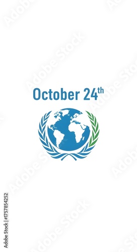 October 24 United Nations Day Global Peace Graphic