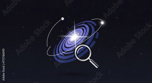 A serene landscape with a bird flying over a pond with lily pads and cattails in a circular frame with green grassy banks and blue water