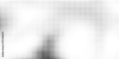 Black halftone dots on a white background. Blank layout in comic pop art style.eps10