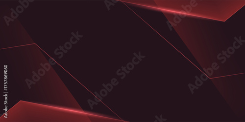 Abstract red polygon elegant background vector illustration, banner business product present.vector modern eps10