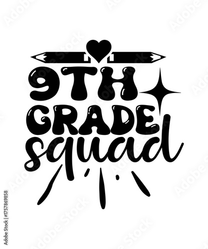 9th grade squad svg