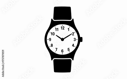 wristwatch isolated on white