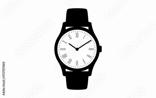 wristwatch isolated on white