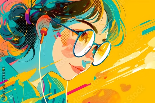 Pop and cute girl illustrations (design, art, production)