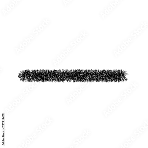 Tableau sur toile Hand-drawn doodle of the hyphen _ in black crayon.