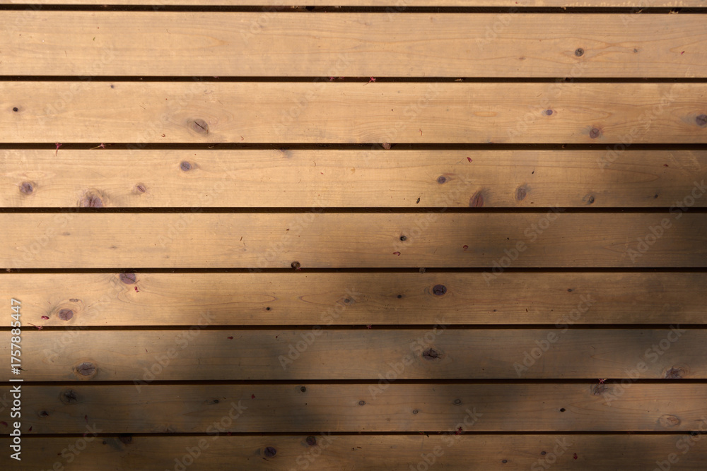 Obraz premium 【背景素材】木目のある横長の板壁