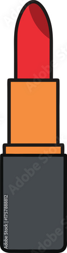 fashion lipstick tube icon design.