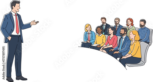 empowering speaker connects with audience, fostering growth and shared understanding