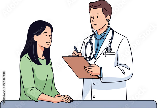 attentive doctor, patient engages charting a personalized path to health