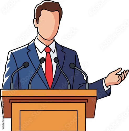 authority speaks leading the discourse, shaping opinions with powerful conviction