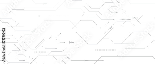 Vector abstract digital Technology black circuit diagram concept