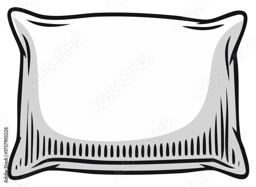 Stylized Pillow Illustration for Relaxation and Comfortable Sleep