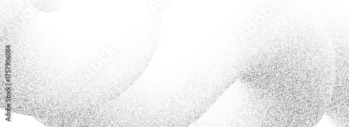 Dotted wavy sand grain texture. Stipple curved gradient wave background. Grunge gritty noise dot work wallpaper with speckles, particles or granules. Vector abstract halftone grit backdrop overlay