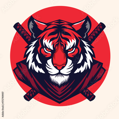 tiger animal esports logo