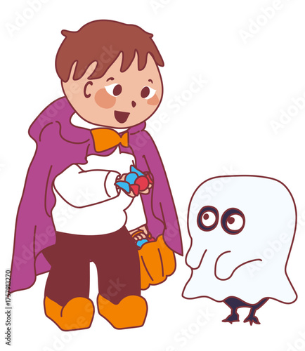 ハロウィン仮装とおばけ