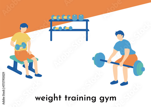 筋トレに励む人たち