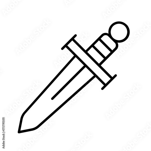 rapier icon with thin style