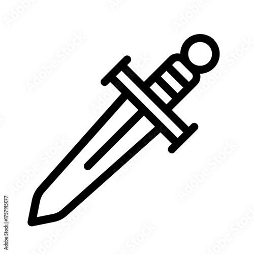 rapier icon with line style