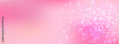 A vibrant pink background with energetic heart flares, sparkling confetti, and glitter effects. Ideal for festive celebrations, party invitations, or adding a joyful touch to Valentine s Day designs.