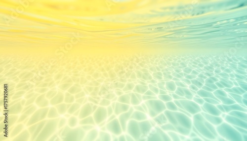 노란색에서흰색으로변하는열대바다배경