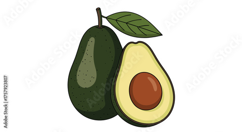 Delicious and nutritious avocado fruit ready to be enjoyed.